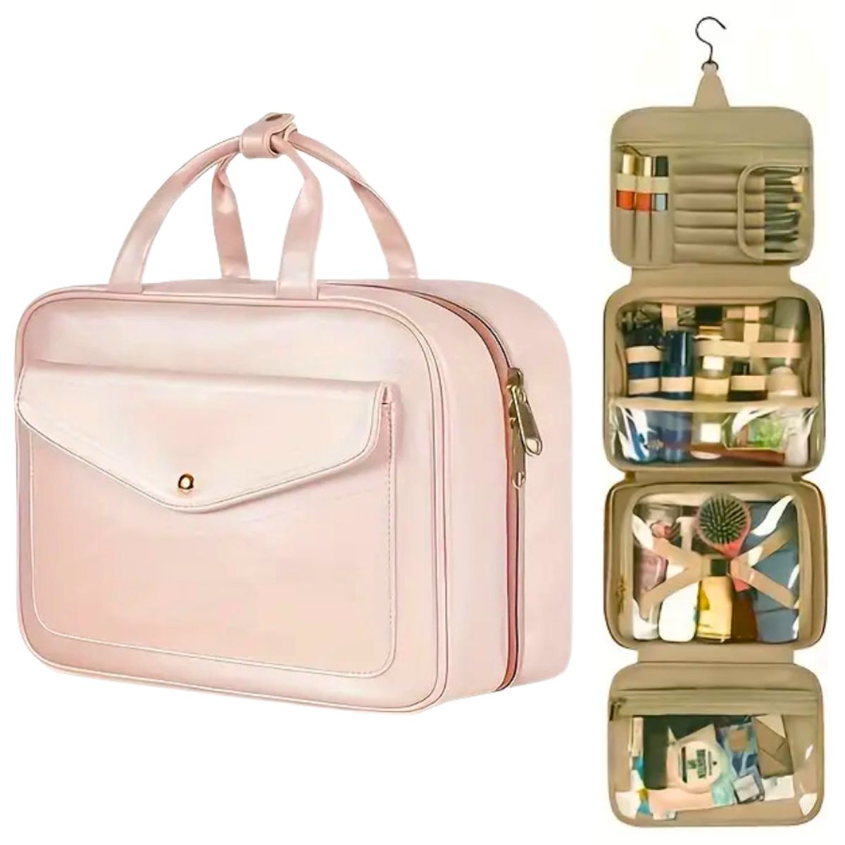 GENERICO - Neceser Mujer De Viaje Aseo Cosmetiquero Bolso Impermeable