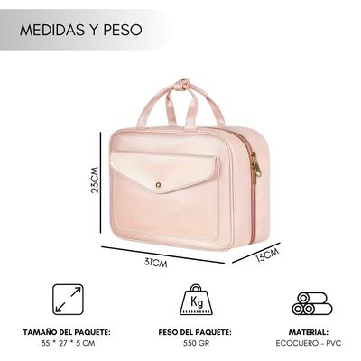 Imagen 2 del producto Neceser Mujer De Viaje Aseo Cosmetiquero Bolso Impermeable