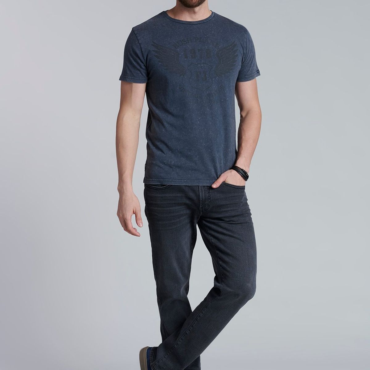 FEROUCH - Polera Procesolos Angeles Gris Ferouch