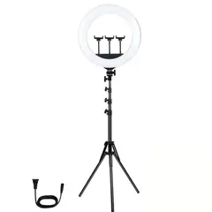 IRM - ARO DE LUZ CON TRIPODE EXTENSIBLE TRIPLE SOPORTE CELULAR