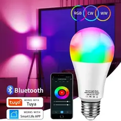 GENERICO - Tuya-bombilla inteligente E27 bombilla LED regulable con bluetooth