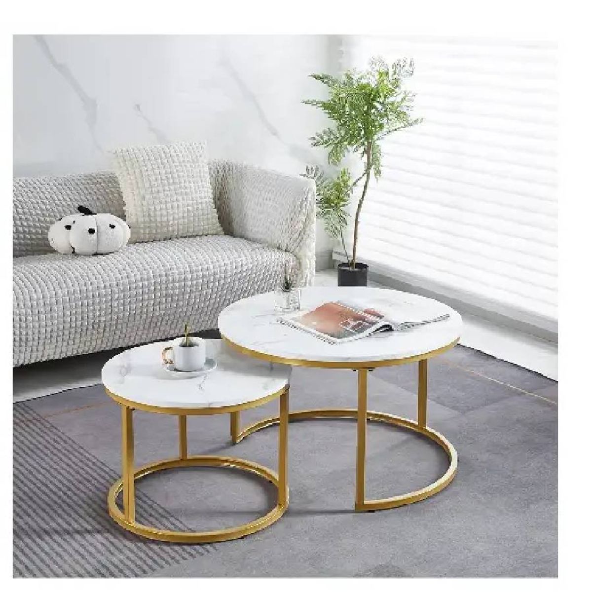 GENERICO - Mesa de centro Nido Piedra sinterizada