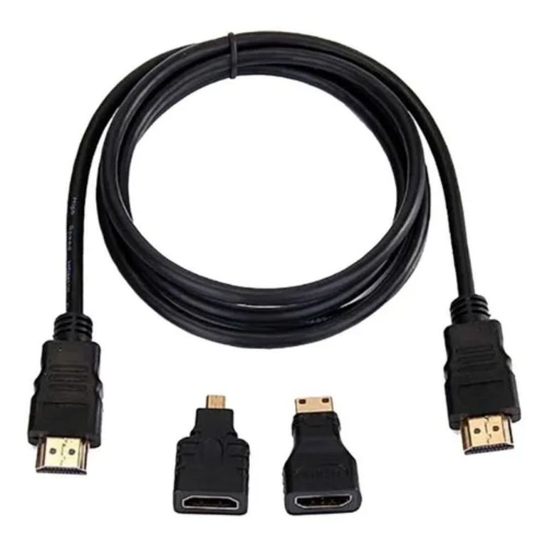 IRM CABLE HDTV 3 EN 1, CON ADAPTADORES MINI HD Y MICRO HD