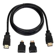 IRM - CABLE HDTV 3 EN 1, CON ADAPTADORES MINI HD Y MICRO HD