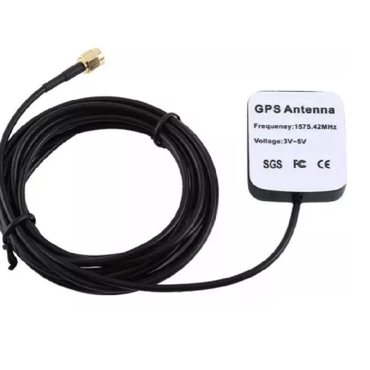 GENERICO - Antena Gps multi Uso 3m Conector Sma Frecuencia 157542mhz