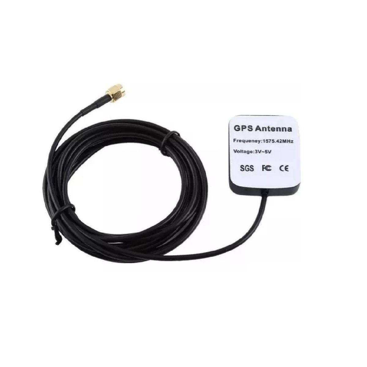 GENERICO - Antena Gps multi Uso 3m Conector Sma Frecuencia 157542mhz