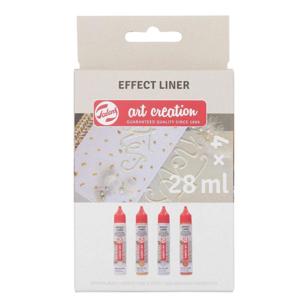 ART CREATION - Pack 4 Delineador de Relieve Art Creation Metálicos 28ml
