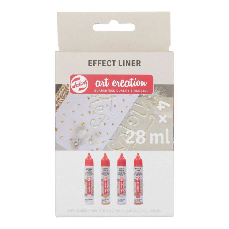 ART CREATION - Pack 4 Delineador de Relieve Art Creation Metálicos 28ml