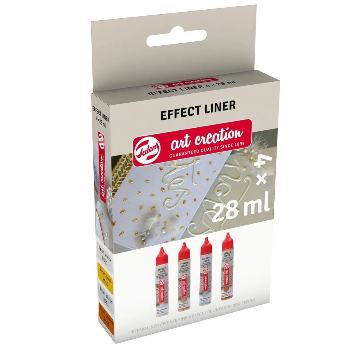 ART CREATION - Pack 4 Delineador de Relieve Art Creation Metálicos 28ml