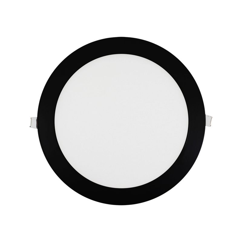 LED STUDIO - PANEL SLIM LED STUDIO ALUM REDONDO 18W LUZ NEUTRA NEGRO