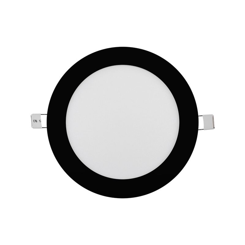 LED STUDIO - PANEL SLIM LED STUDIO ALUM REDONDO 12W LUZ CÁLIDA NEGRO