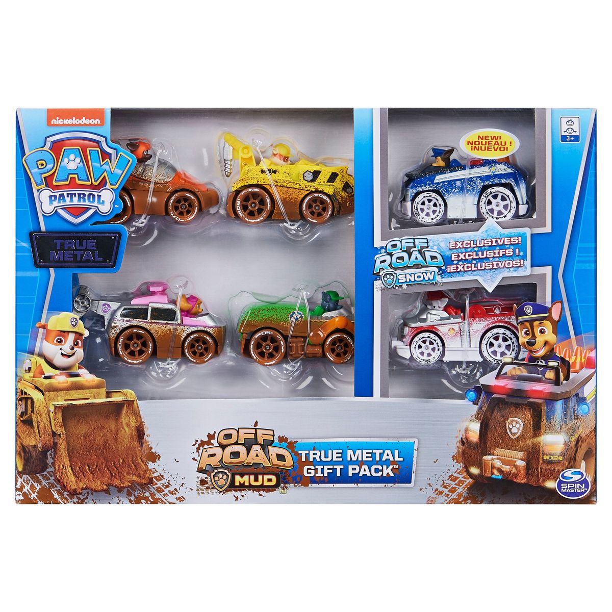PAW PATROL - Set de 6 Autos Metálicos Paw Patrol.