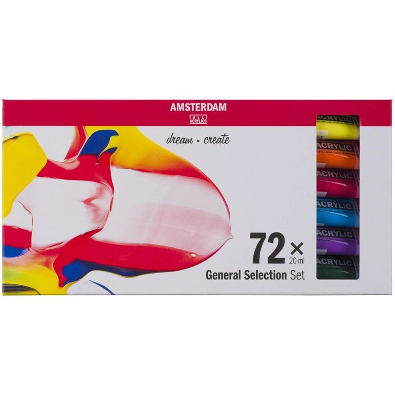 AMSTERDAM - Acrílico Amsterdam Pack 72 Colores 20ml Selección General