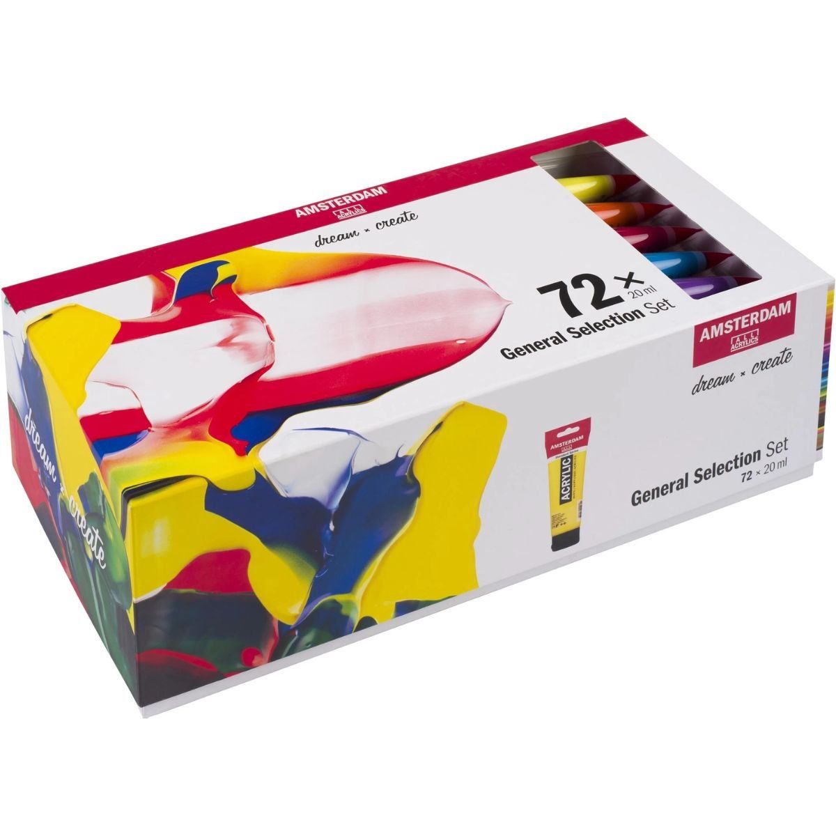 AMSTERDAM - Acrílico Amsterdam Pack 72 Colores 20ml Selección General