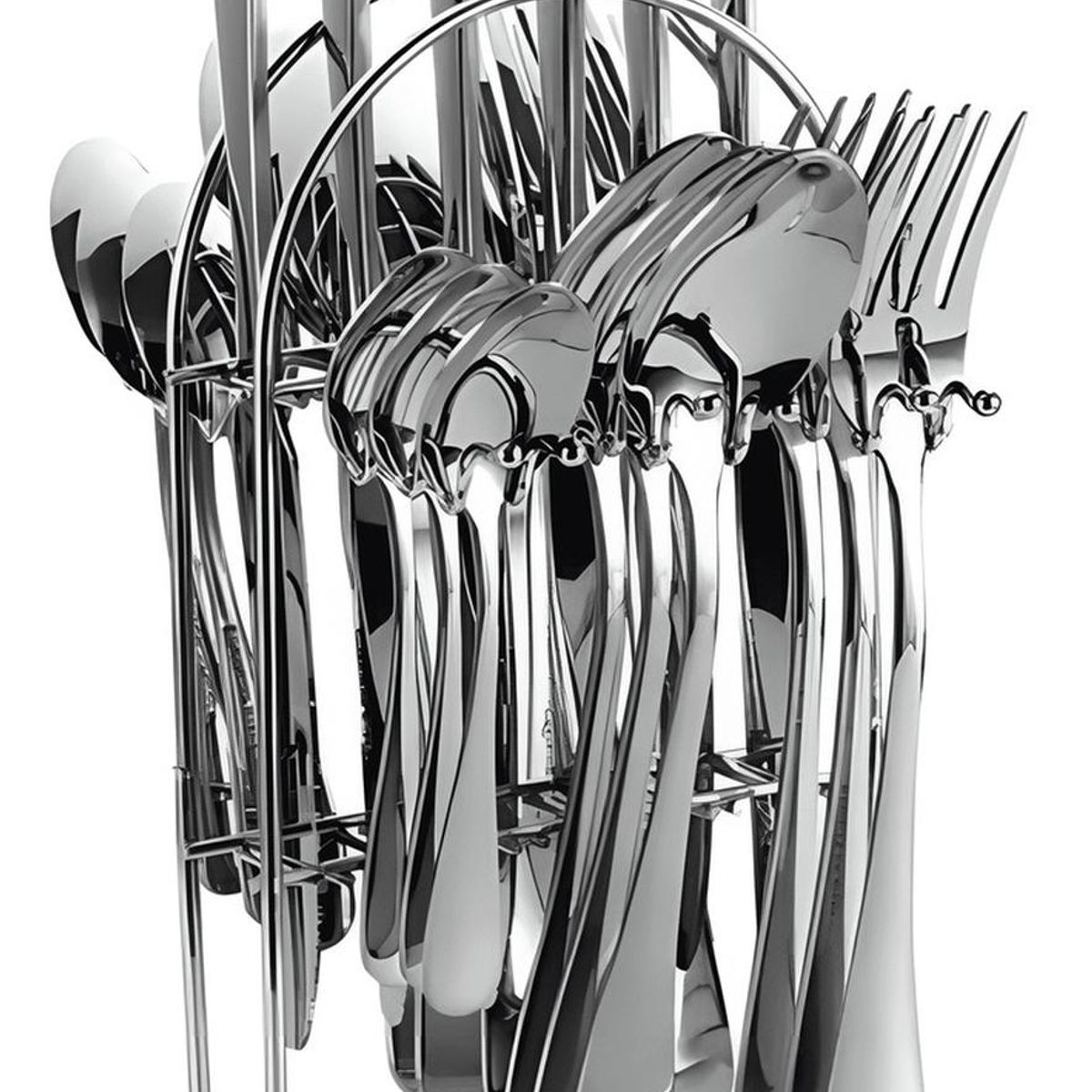 IMPORTCLICK - Set Cubiertos 24 Piezas Acero Inoxidable DLX IMPORTCLICK