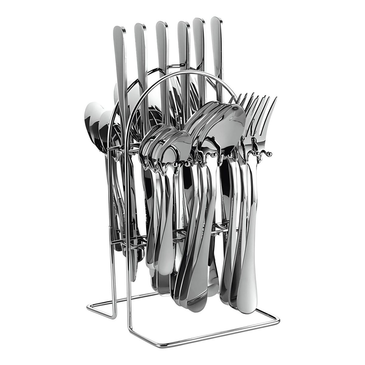 IMPORTCLICK - Set Cubiertos 24 Piezas Acero Inoxidable DLX IMPORTCLICK