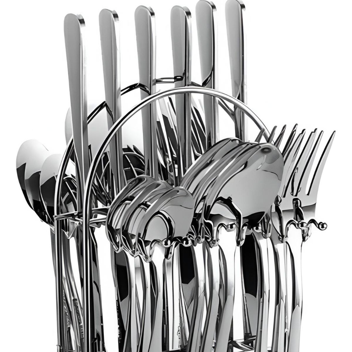 IMPORTCLICK - Set Cubiertos 24 Piezas Acero Inoxidable DLX IMPORTCLICK