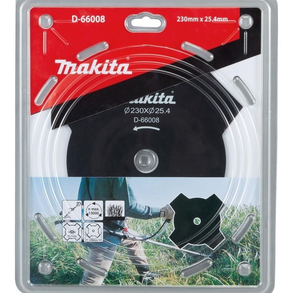 MAKITA - Cuchillo Metal 4 Puntas Et 230x25,4x1,8mm Makita D-66008