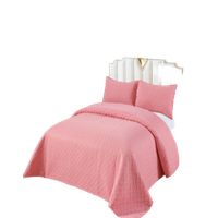 Cubrecama De Verano Con Pompones - Fresco y Elegante 2P