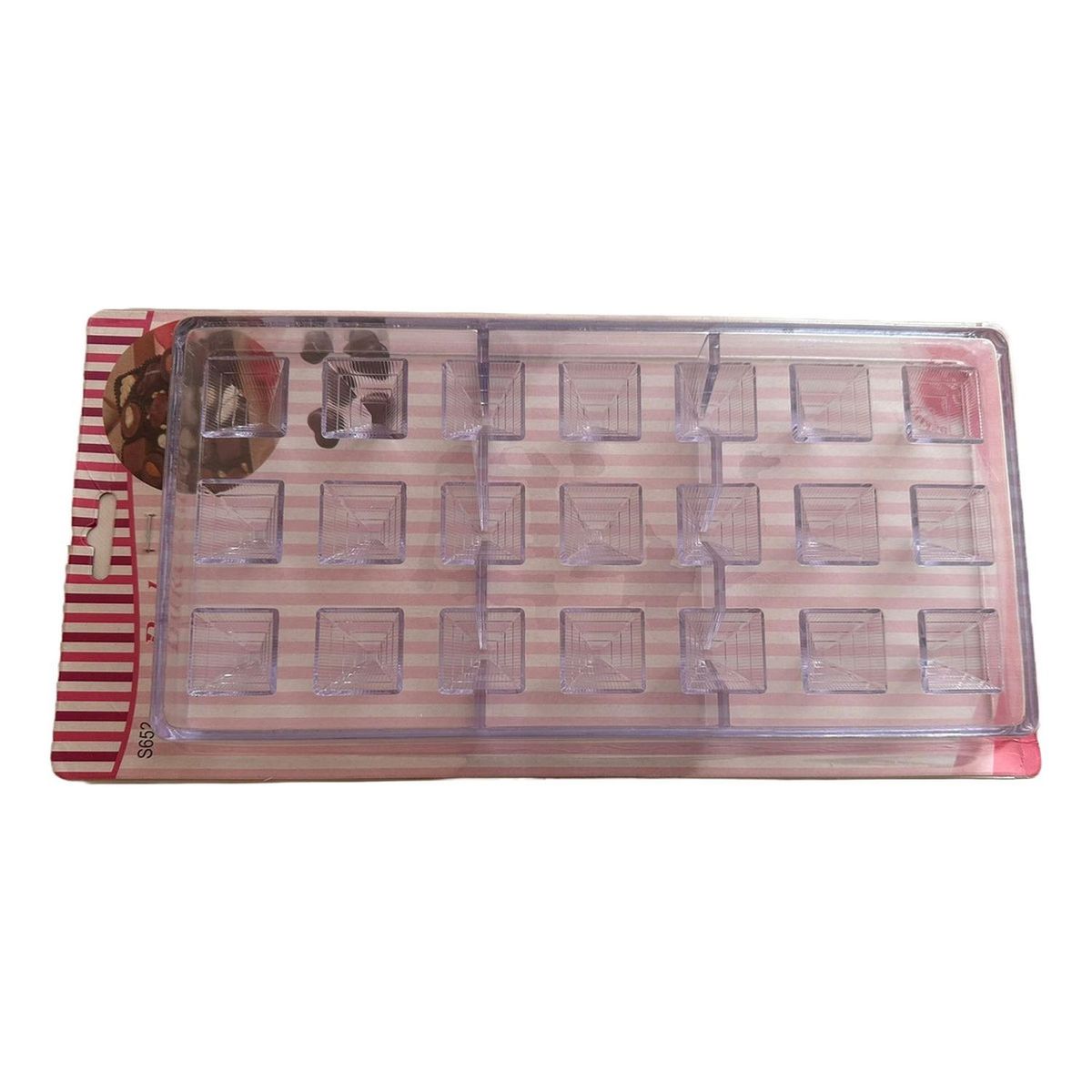 GENERICO - Molde Acrilico Para Chocolate - Piramide