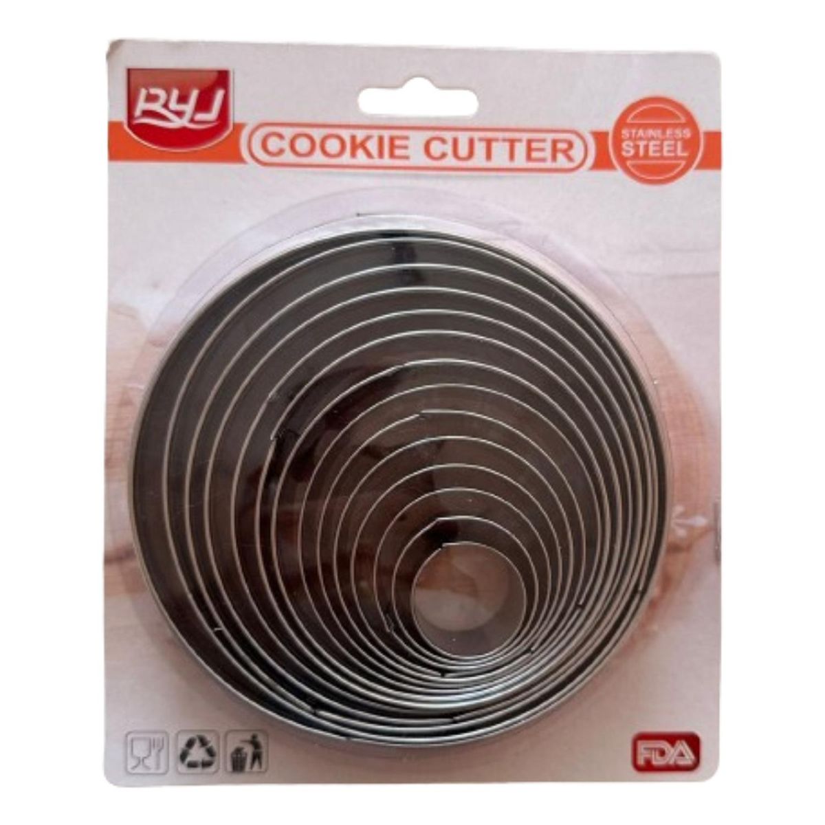 GENERICO - Cortador Galletas Circular 14 pcs