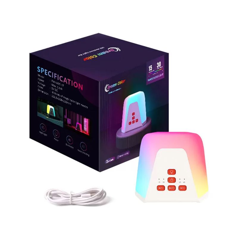 LED STUDIO - LÁMPARA D MESA LED STUDIO SONIDOS AMBIENTE PORTÁ 1.5W RGB BL