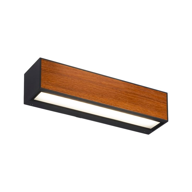 LED STUDIO - APLIQUÉ MURO LED STUDIO NUDUS WOOD 7W LUZ CÁLIDA IP65 NG/MD