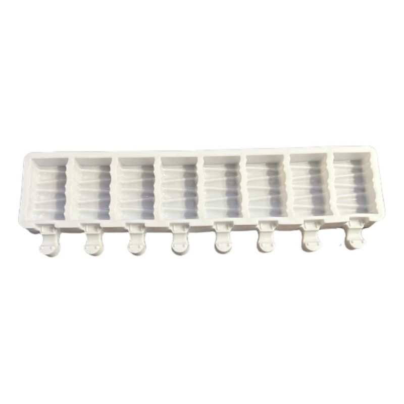 GENERICO - Molde Silicona Para 8 Helados Diseño Rectangular
