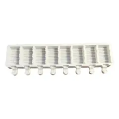 GENERICO - Molde Silicona Para 8 Helados Diseño Rectangular
