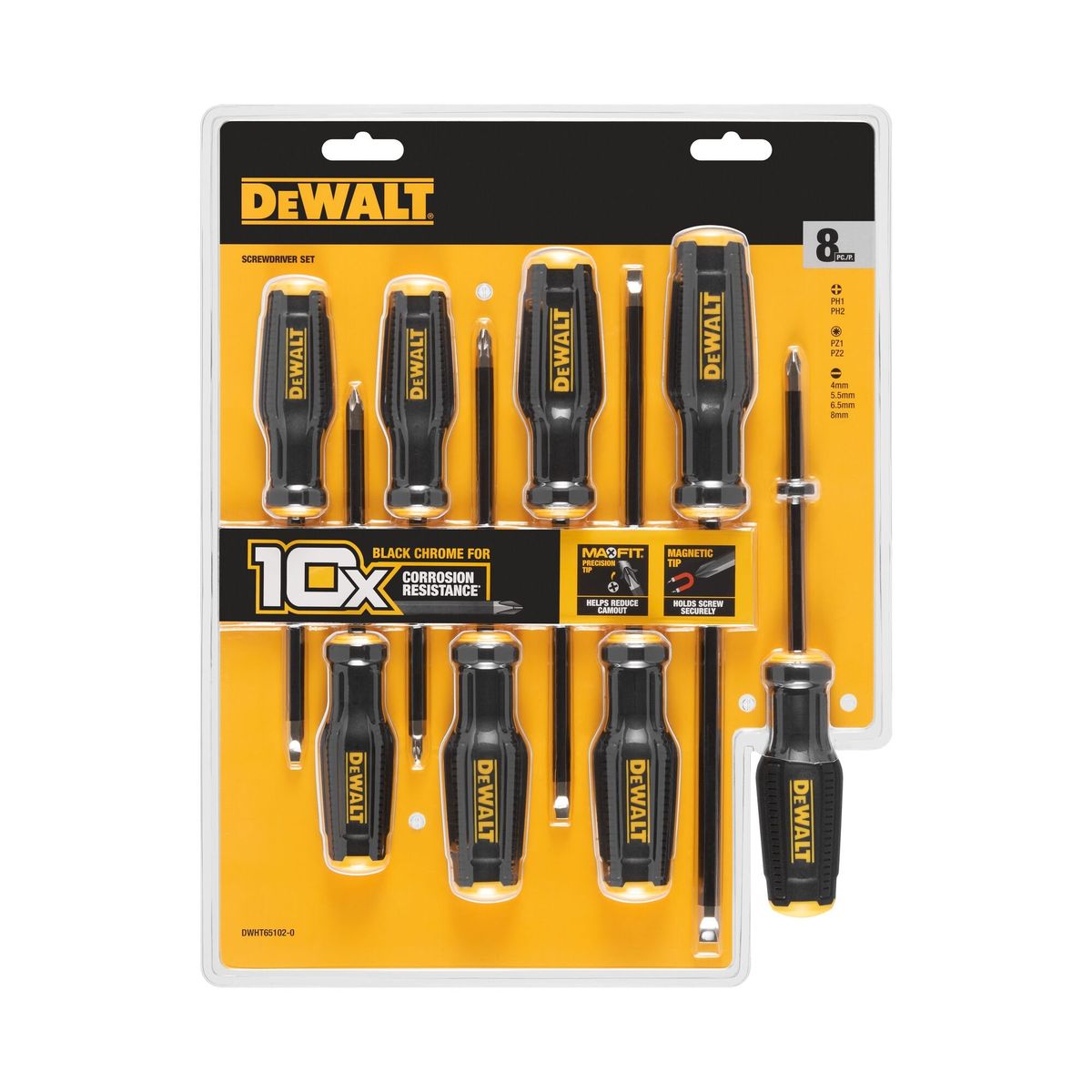 DEWALT - Set 8 destornilladores MAXFIT DEWALT DWHT65102