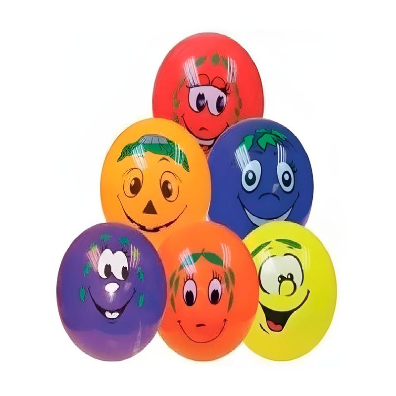 ARTIDIX - Pelota De Goma Infantil Inflable Perfumada Con Emoticon