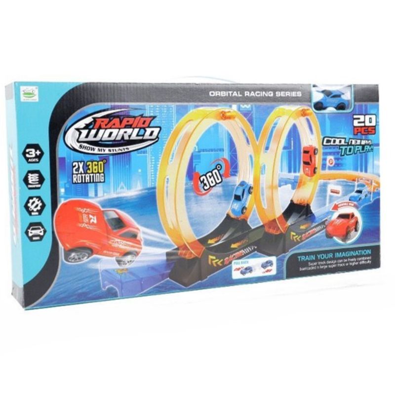 SM - Pista Autopista World Rápido Doble Giro Juguete Niños SM