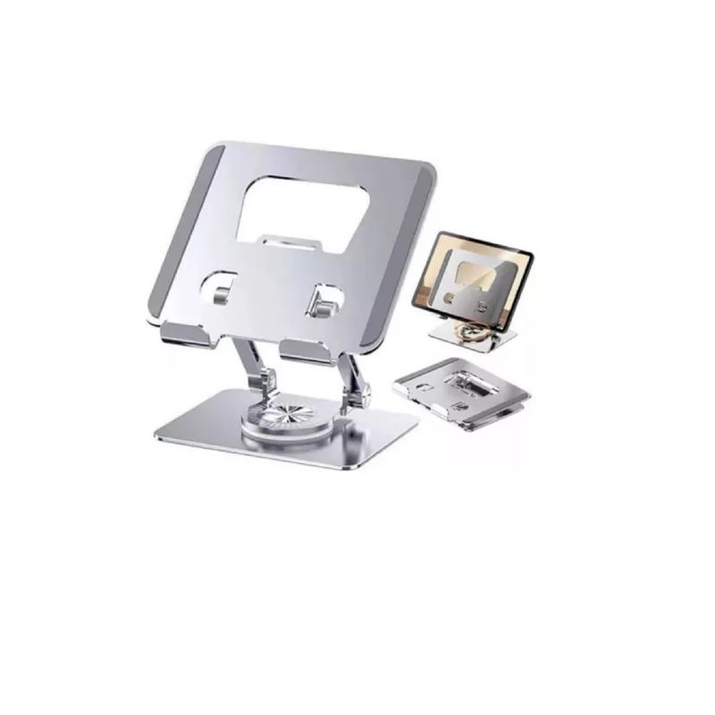 ANGELES DEL HOGAR - Base Para Tablet o Lapto Stand Metalico Giro 360