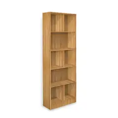 GENERICO - Biblioteca Estante Organizador Multiuso 5 Divisiones Armable Madera