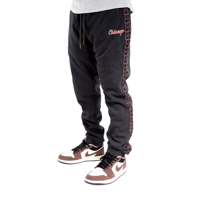 MITCHELL & NESS - Pantalón Jogger Chicago Bulls Gris Oscuro Mitchell And Ness