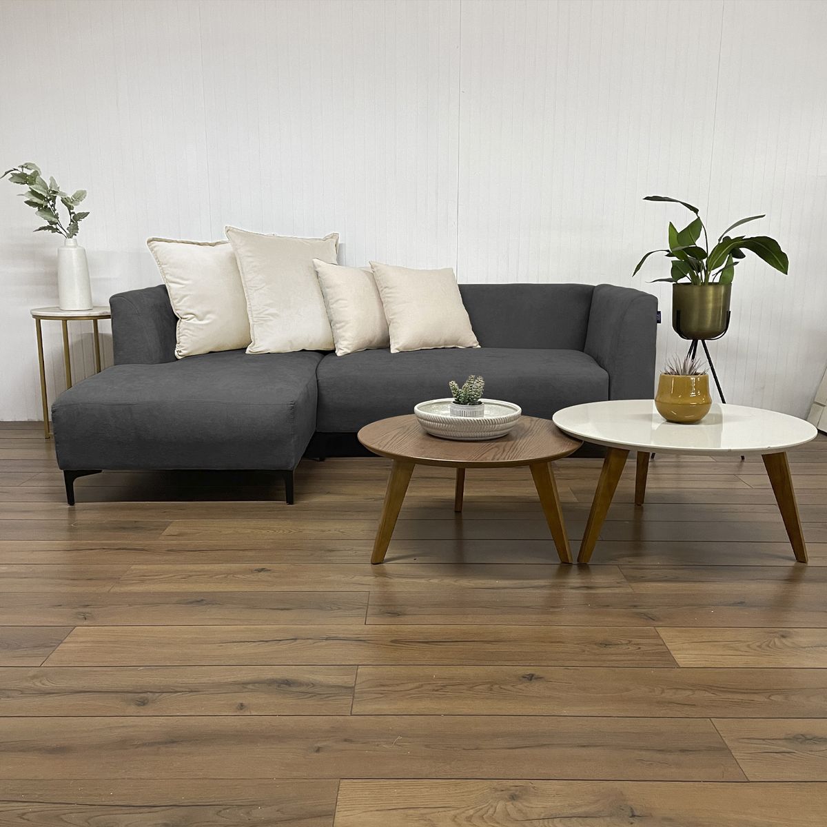 GENERICO - SECCIONAL RAÚL CHENILLE GRIS IZQUIERDO