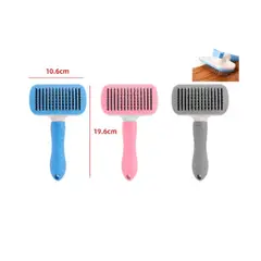 GENERICO - CEPILLO PARA MASCOTA / PLASTICO AUTOLIMPIANTE 10.6X19.6CM