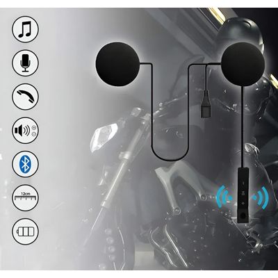 Imagen 2 del producto Manos Libres Casco Moto Audífonos Bluetooth Con Micrófono