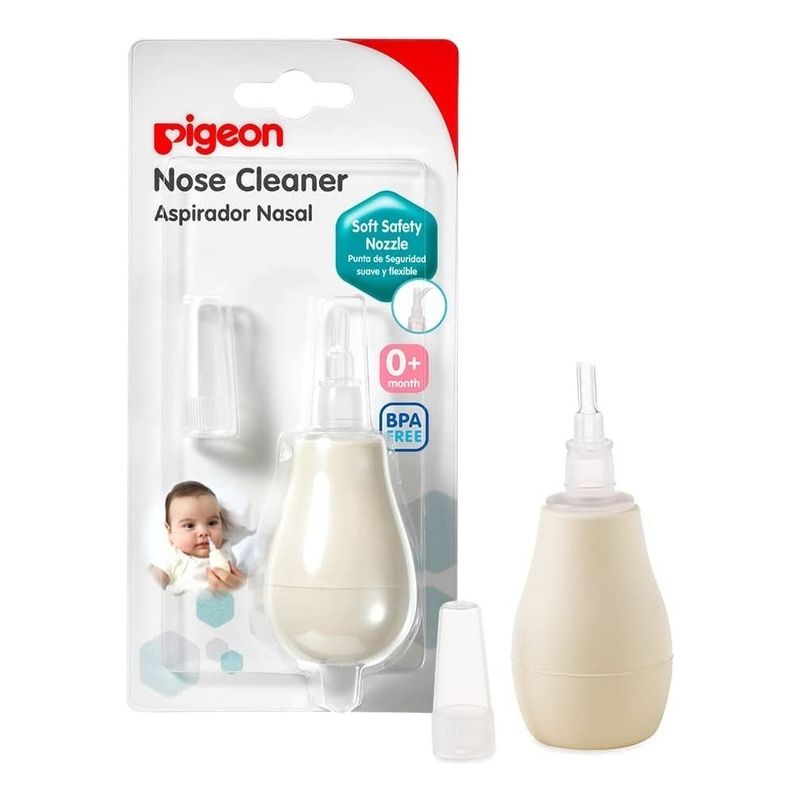 PIGEON - Aspirador Nasal Saca Mocos Con Deposito Pigeon Color Beige