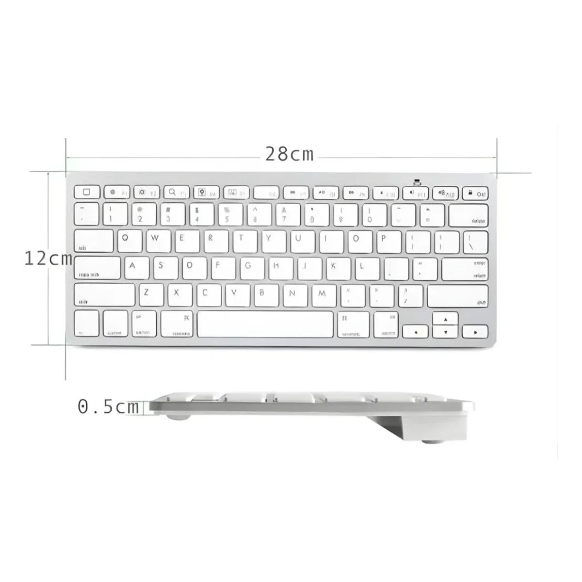 GENERICO - Teclado Portátil Bluetooth Ultradelgado