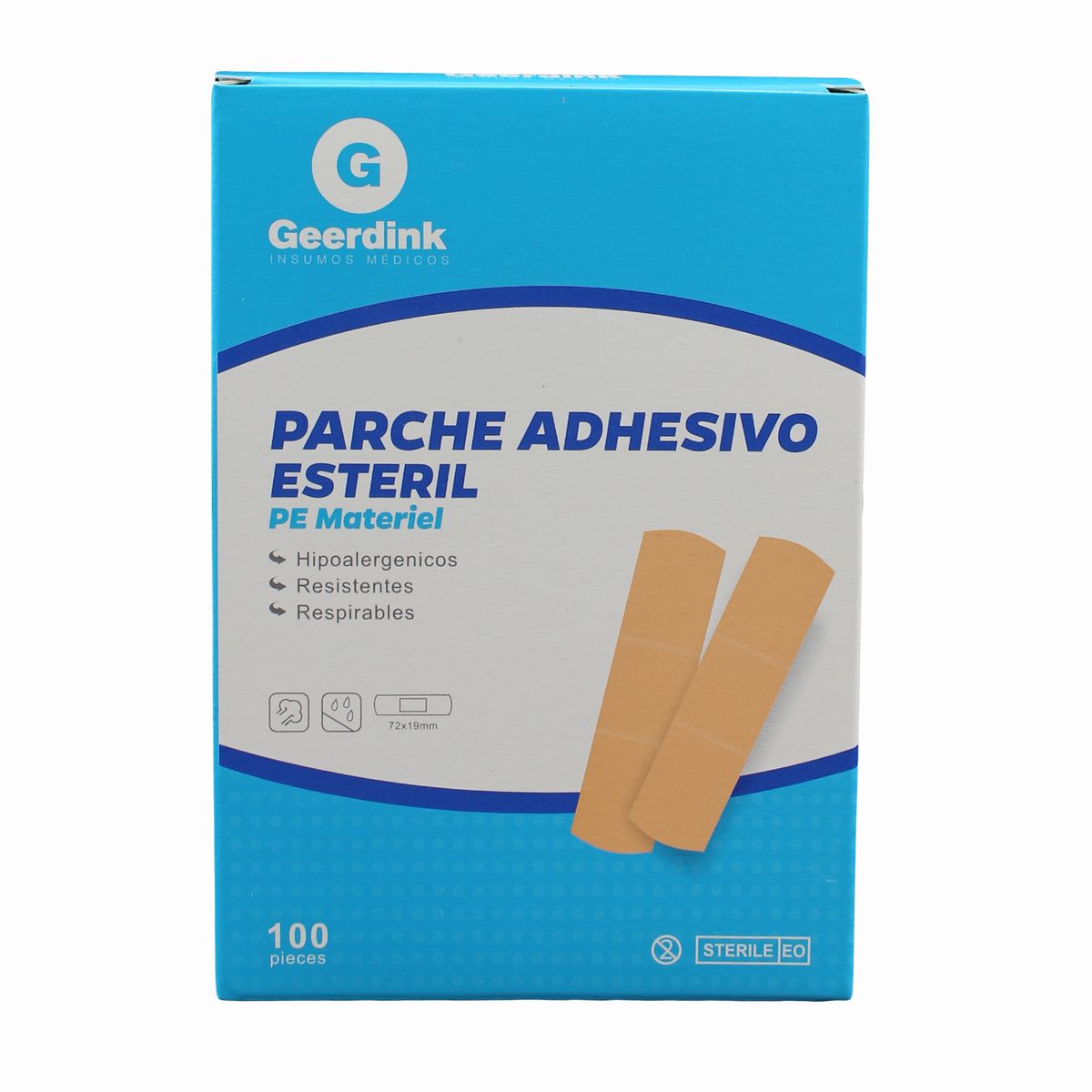 GENERICO - Parche Curita Recto - 100 Unidades Geerdink