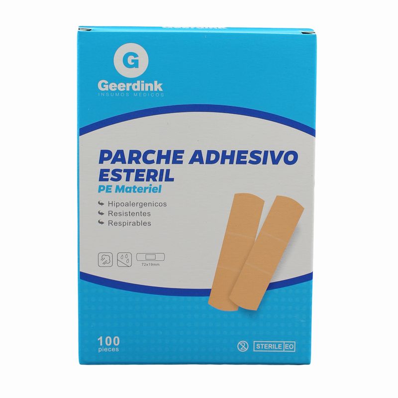 GENERICO - Parche Curita Recto - 100 Unidades Geerdink