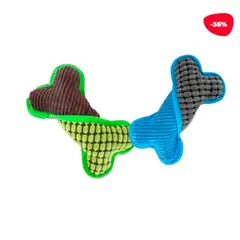 GENERICO - JUGUETE PARA MASCOTA PELUCHE HUESO 23X13CM