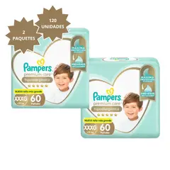 PAMPERS - Premium Care Hipoalergénico Talla Xxxg 120 Un