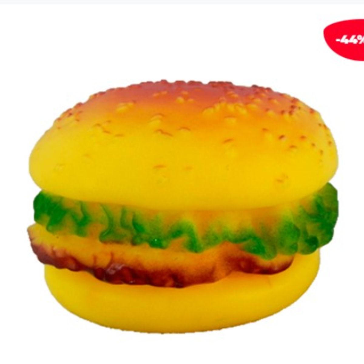 GENERICO - JUGUETE PARA MASCOTA HAMBURGUESA GOMA 16CM