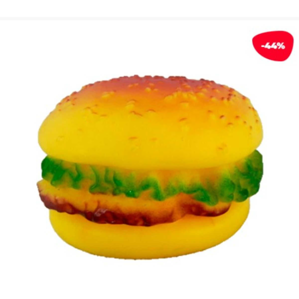 GENERICO - JUGUETE PARA MASCOTA HAMBURGUESA GOMA 16CM