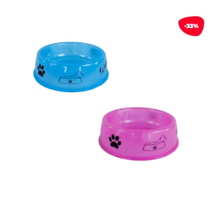 GENERICO - COMEDERO PLASTICO PARA MASCOTA 24X7CM
