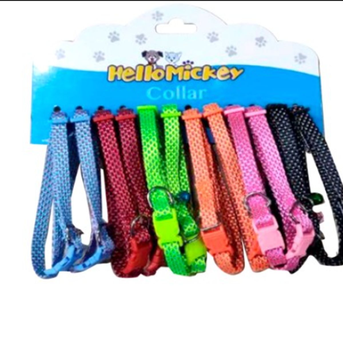 GENERICO - CORREA PARA MASCOTA CUELLO CUADROS CON CAMPANA 1CM