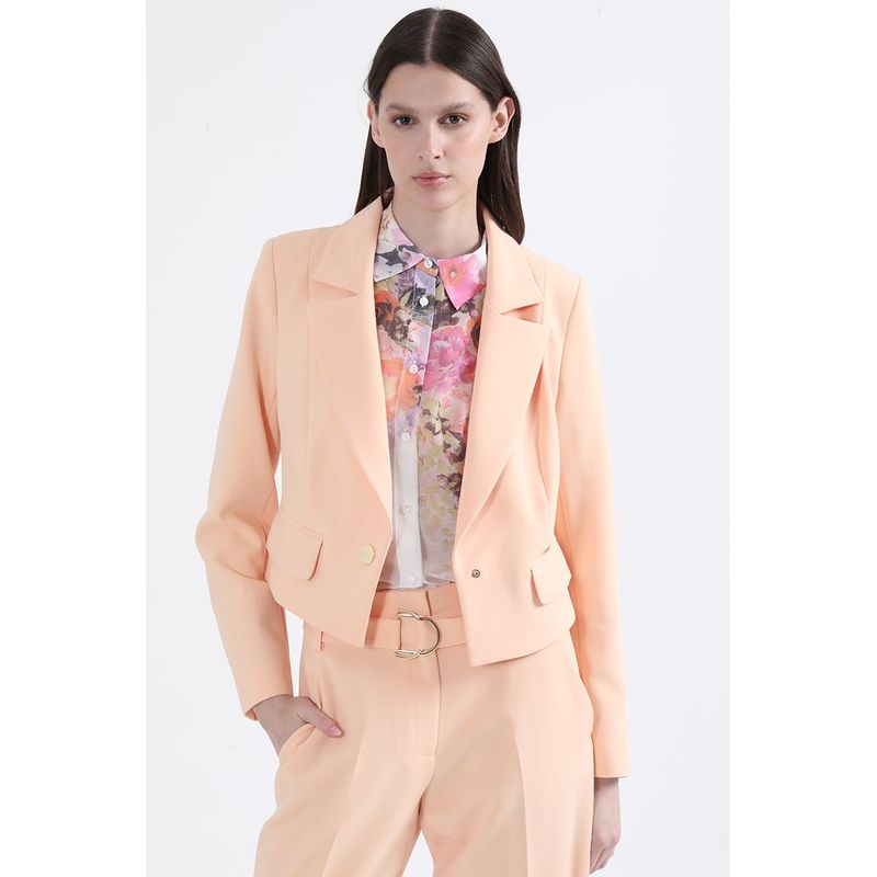LIOLA - Blazer Cropped, Durazno Liola