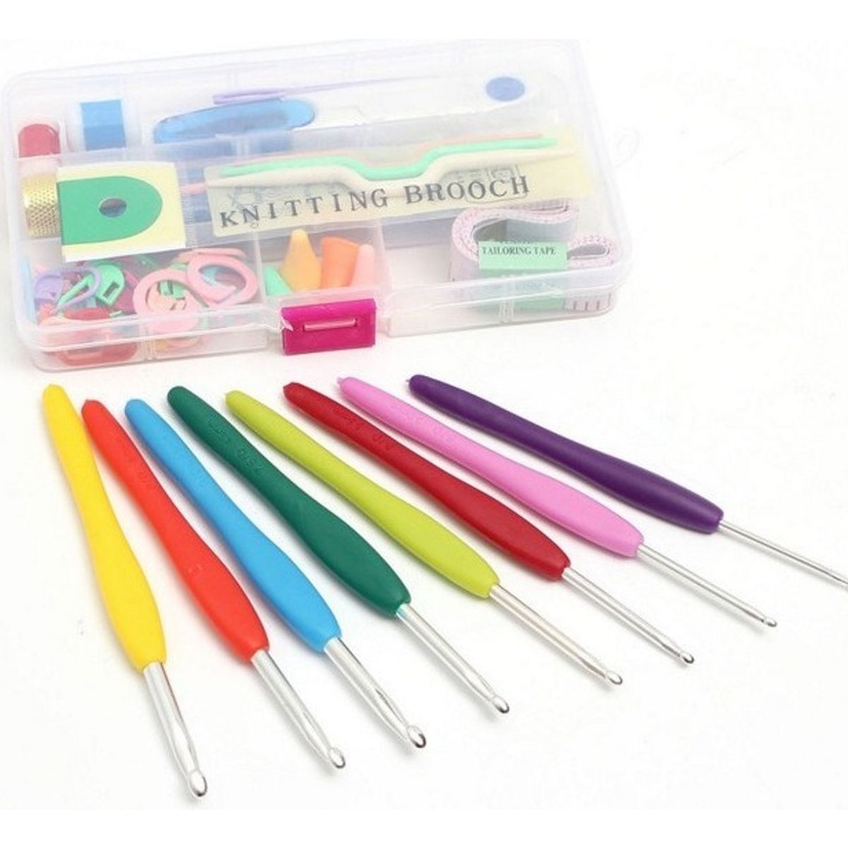 U BUY - Set De Crochet Completo Con Caja Organizadora - 53 Piezas